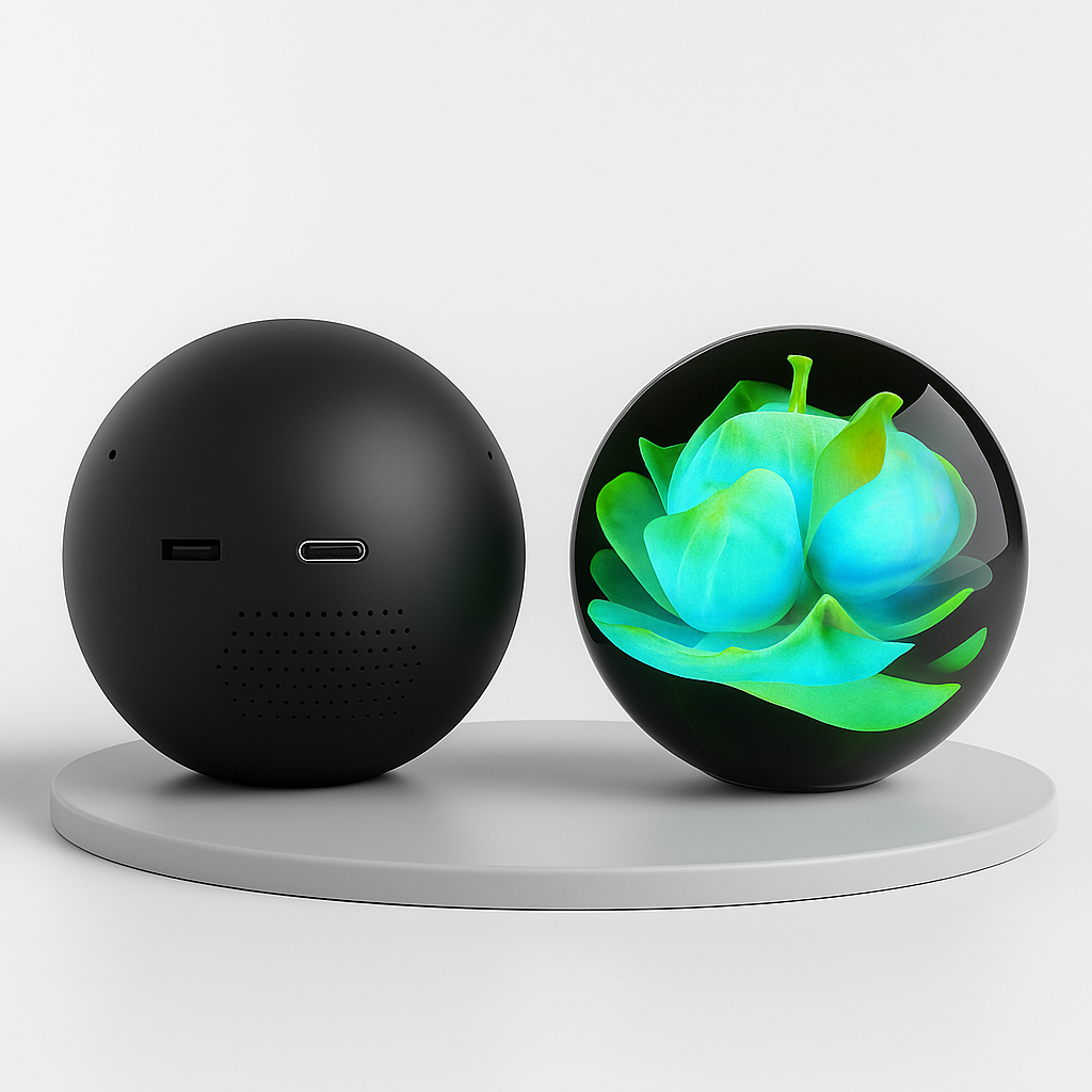 PIXEL BALL 3D PROGRAMABLE CON PANTALLA DE VIDEOS Y ANIMACIONES USB