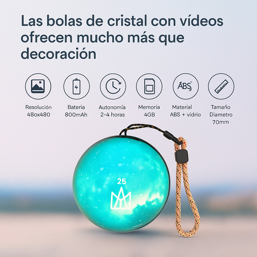 PIXEL BALL 3D PROGRAMABLE CON PANTALLA DE VIDEOS Y ANIMACIONES USB